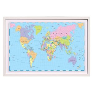 Mapa Pineable Tradicional 70x50cm + 50 Pins