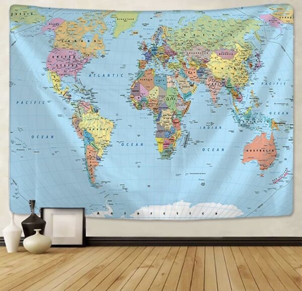 Tapiz Mapa Político 150x130cm.