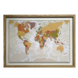 Mapa Pineable Sepia 70x50cm + 50 Pins
