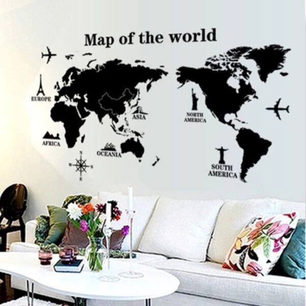 Vinilo Mapa Monumentos - 122x60cm.