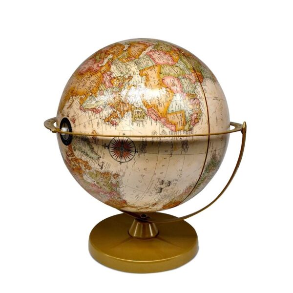 Globo terráqueo rotación y traslación sepia con base y eje de metal 30cm (replogle) - Imagen 4