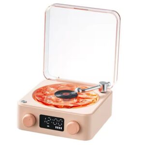 Tocadiscos Altavoz inalámbrico Retro Rosado