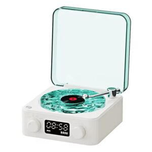 Tocadiscos Altavoz inalámbrico Retro Blanco