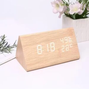 Reloj despertador led caqui