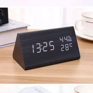 Reloj despertador led negro