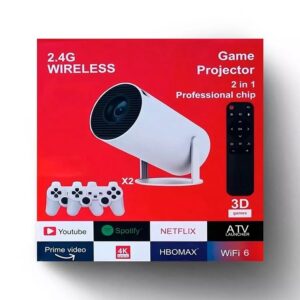 Proyector + videojuegos (incluye 2 controles)