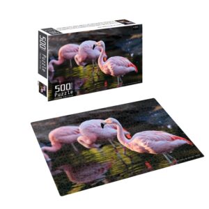Puzzle 500 piezas fauna chilena flamencos