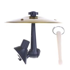 Mini bateria para autos dorado + baqueta