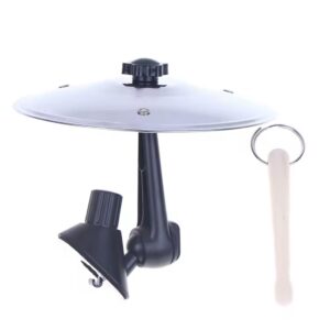 Mini bateria para autos plata + baqueta