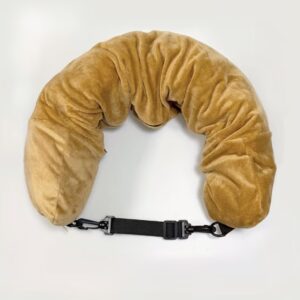 Almohada de viaje rellenable Caqui