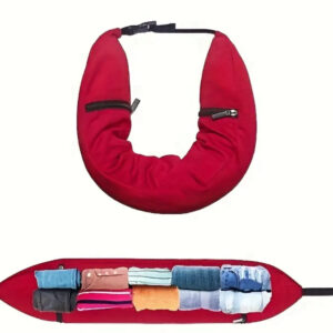 Almohada de viaje rellenable Rojo