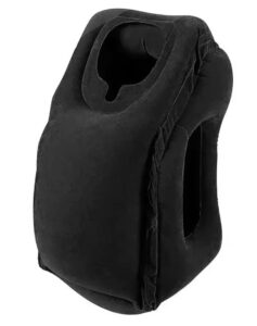 Almohada corporal inflable negra
